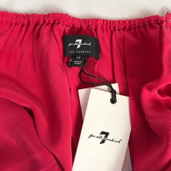 7 For All Mankind Babydoll Silk Cami (M) NWT - Picture 5 of 6